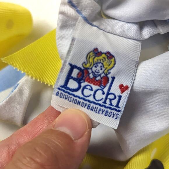 Vintage The Bailey Boys Dress Girls Size 2T Blue Stripe Rubber Ducky Sundress - Picture 7 of 8